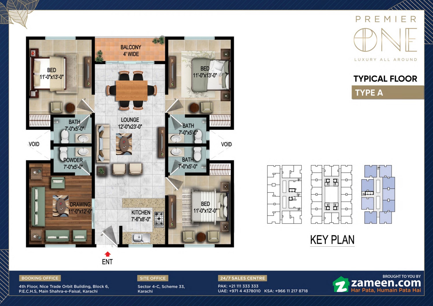 Premier One by Premier Properties, type a